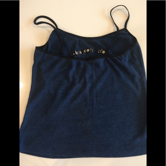 Navy blue Joe Boxer spaghetti strap top - Picture 5 of 9